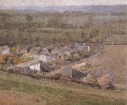 Theodore Robinson Bird-s-Eye  View Giverny France oil painting on canvas